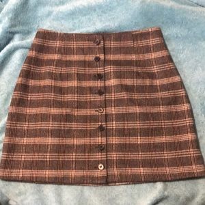 Plaid Mini skirt